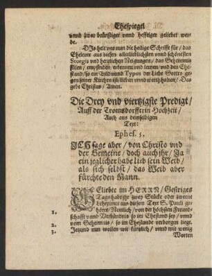 Die Drey und viertzigste Predigt/ ...