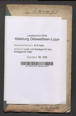 Sonstige: Delius, Carl Friedrich: