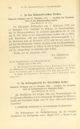 9. Im Geltungsbereich des Rheinischen Rechts