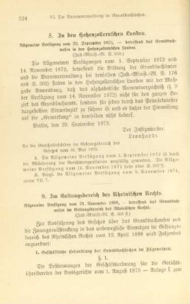 9. Im Geltungsbereich des Rheinischen Rechts