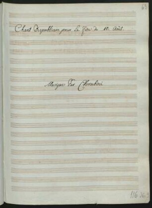 Chant républicain pour la fête du 10 Août; Coro, orch; C-Dur