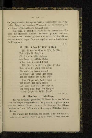 85. Wie ist doch die Erde so schön!