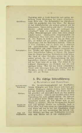 5. Die richtige Lebensführung