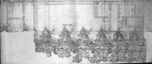Grundrisse und Aufrisse des Schlosses in Rhoden — Grundriß des Schlosses: "Erste Grondt"