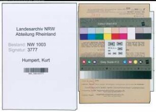 Entnazifizierung Kurt Humpert , geb. 30.08.1913 (Assistent)