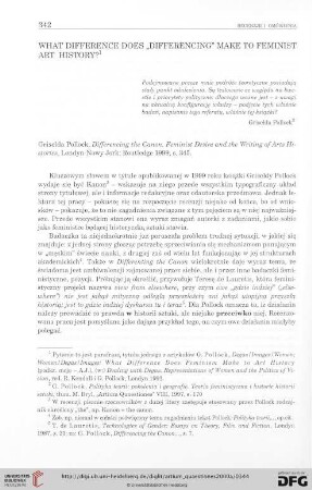 11: What difference does "Differencing" make to feminist art history?