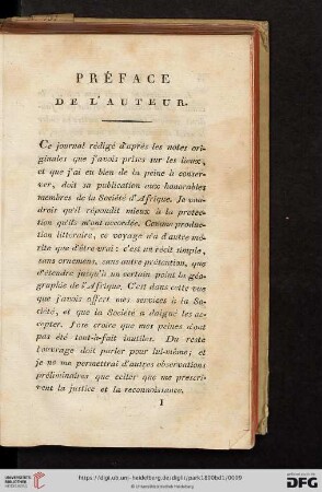 Préface de l'Auteur