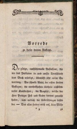 Vorrede zu dieser dritten Auflage.