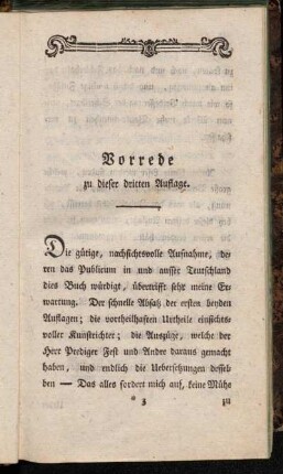 Vorrede zu dieser dritten Auflage.