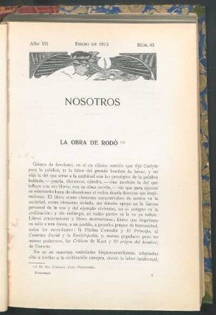 La obra de Rodó