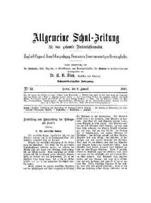 Darstellung und Beurtheilung der Pädagogik Kant's : (Schluß)