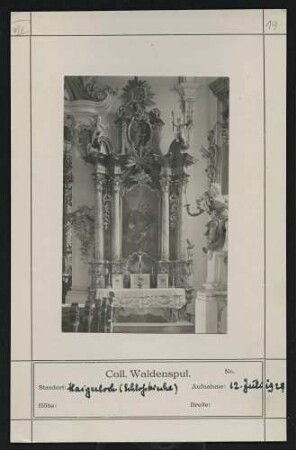 Schlosskirche (Seitenaltar) Standort: Haigerloch