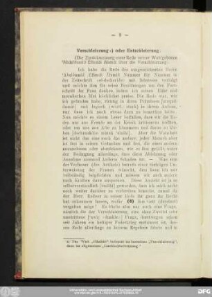 Verschleierung oder Entschleierung.