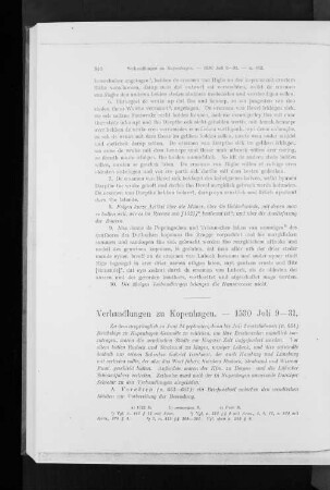 Verhandlungen zu Kopenhagen. - 1530 Juli 9-31.