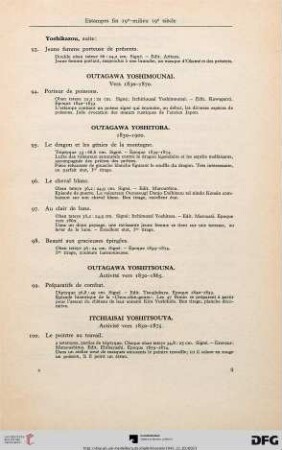 Estampes fin 19e - milieu 19e siècle [Fortsetzung] (Nr. 93-111)
