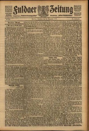 Zweite Ausgabe vom Samstag, den 12. Dezember 1908.