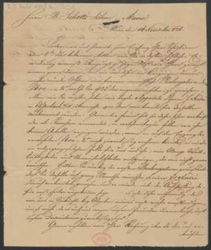 Brief an B. Schott's Söhne : 16.11.1826