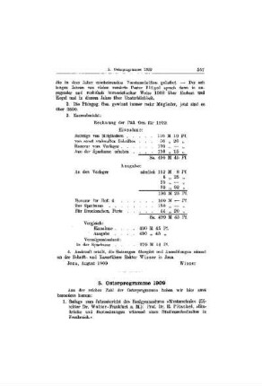 Osterprogramme 1909
