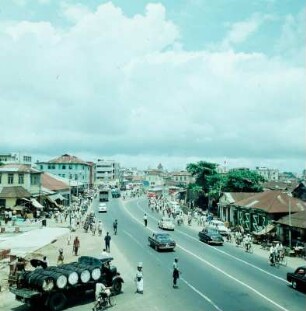 Lagos. Straßenszene. 1959