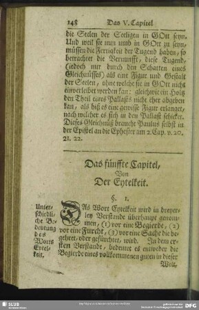 Das fünffte Capitel, Von der Eytelkeit
