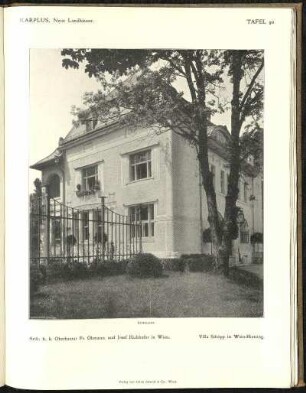 Villa Schopp in Wien-Hietzing