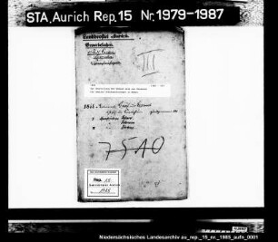 Die Anstellung des Edmund Gräf aus Eisenach als zweiter Schornsteinfeger in Emden