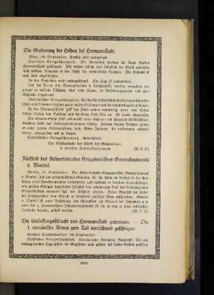 Rücktritt des stellvertretenden Kriegsministers Generalleutnants v. Wandel.
