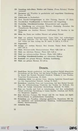 Dosen (Nr. 310-330)