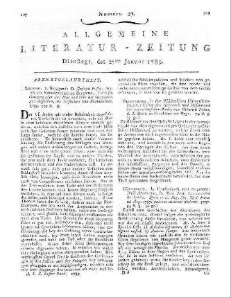 Ausgesuchte Beyträge für die Entbindungskunst. Aus verschiedenen Sprachen übersetzt. Leipzig: Weygand 1789