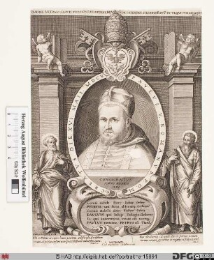 Bildnis Papst Paul V. (Camillo Borghese) (reg. 16. 5. 1605 - 28. 1. 1621)