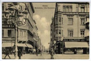 Stettin. Breitestrasse Ecke Paradeplatz
