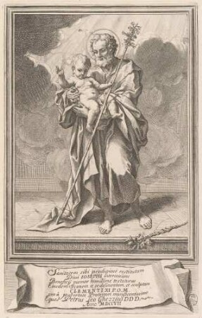 Der heilige Joseph mit dem Jesuskind
