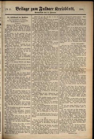 Zweite Ausgabe vom Samstag, den 04. Februar 1899.