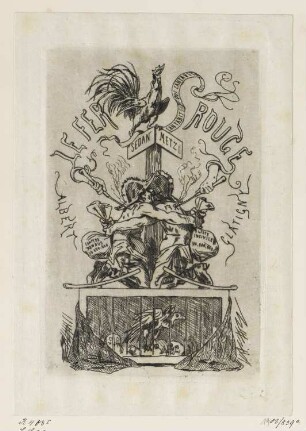 Titelblatt aus: Albert Glatigny, "Le fer rouge", 1870