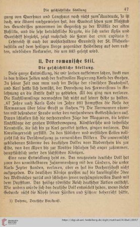 II. Der romanische Stil