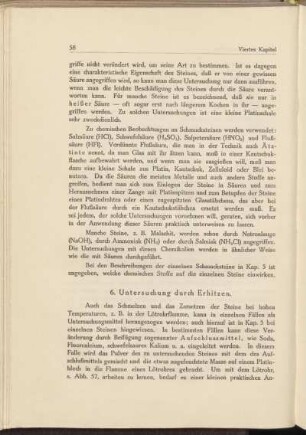 6. Untersuchung durch Erhitzen.