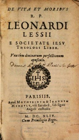 Vita Leonardi Lessii