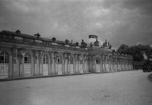Potsdam. Schloss Sanssouci, Gartenseite
