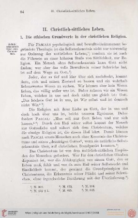 II. Christlich - sittliches Leben