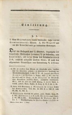 Lehrbuch des Teutschen gemeinen Criminal-Prozesses : mit besonderer Rücksicht auf das 1813 publizirte Straf-Gesetzbuch für das Königreich Baiern