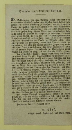 Vorrede zur dritten Auflage