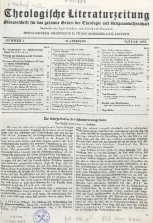1-8 Zur Interpretation des Johannesevangeliums