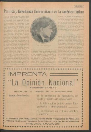 Política y enseñanza universitaria en la América Latina