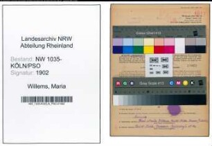 Entnazifizierung Maria Willems , geb. 13.02.1910 ()