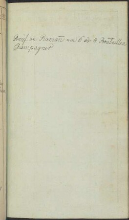 handschriftliche Notiz