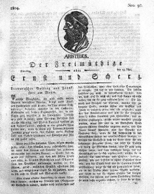 Nro. 97., Dienstag den 15. Mai