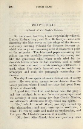 Chapter XIX. In search of Mr. Charke's Skeleton