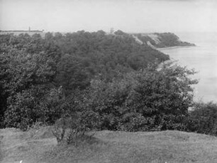 Steilküste : Steiküste an der Ostsee auf der Halbinsel Samland. Blick nach Brüsterort (Majak) mit dem Leuchtturm