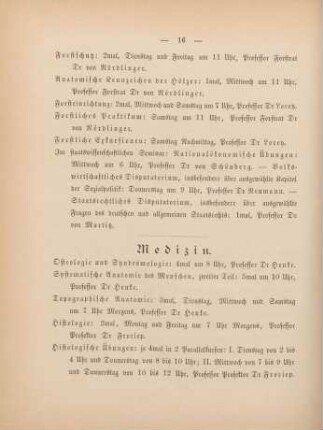 16-18, Medizin