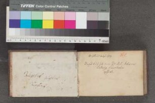 Bl. 1: Notiz Bibliothekar Kräuter